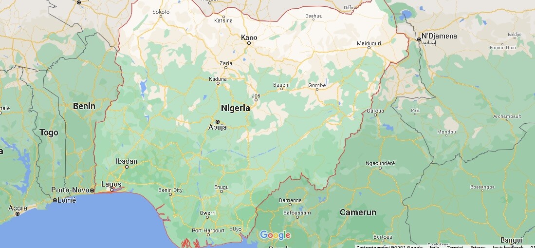 Cartina Nigeria