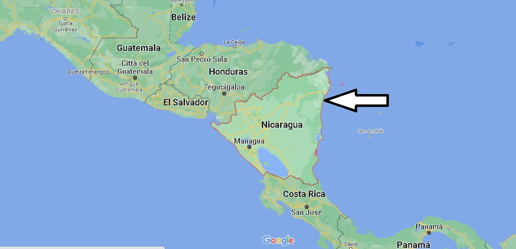 Dove è situato il Nicaragua