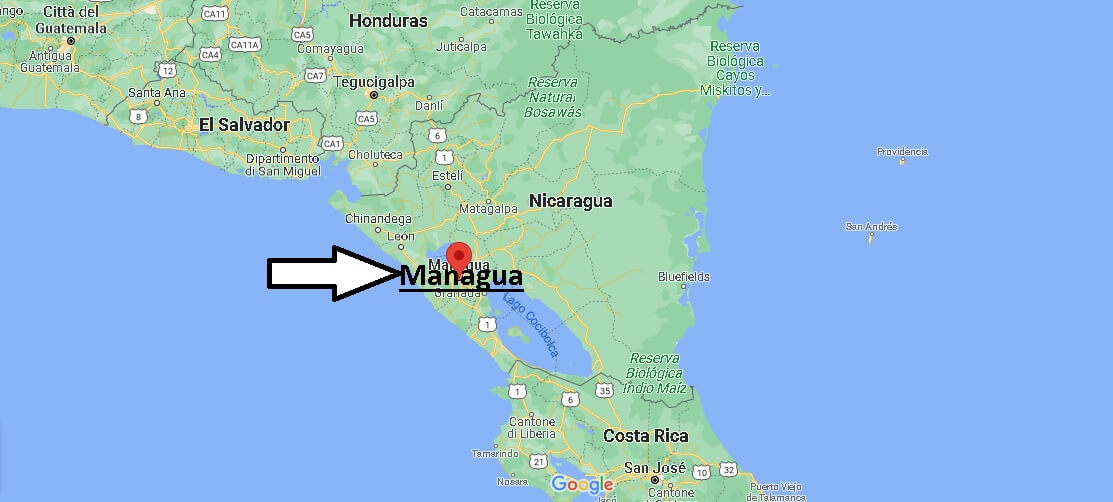 Dove si trova Managua