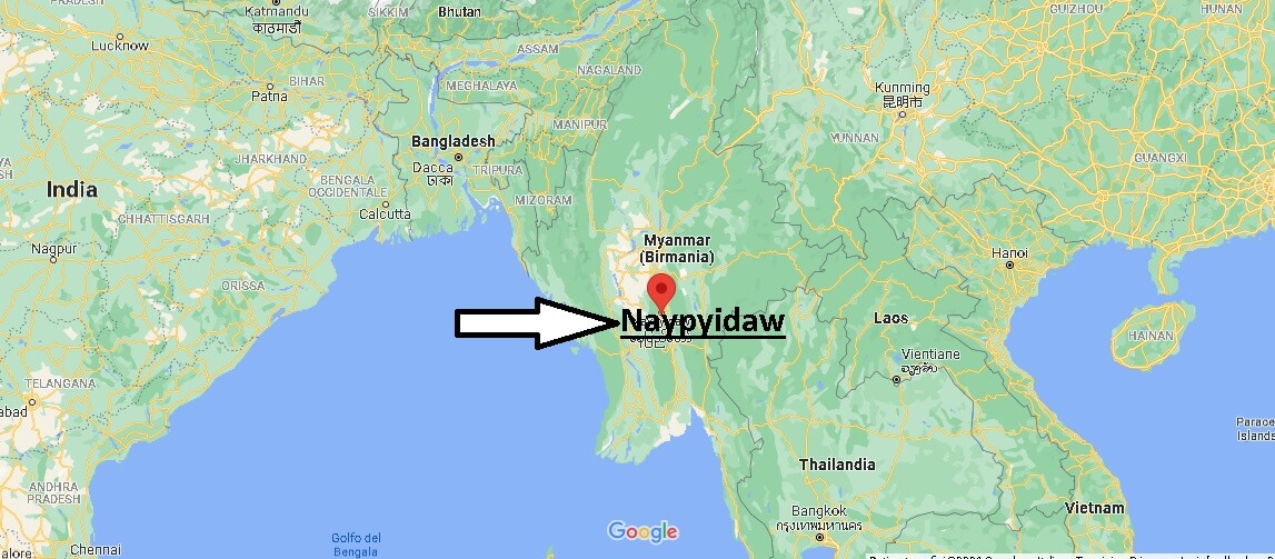 Dove si trova Naypyidaw