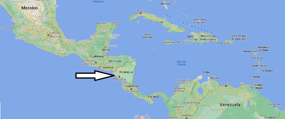 Dove si trova Nicaragua