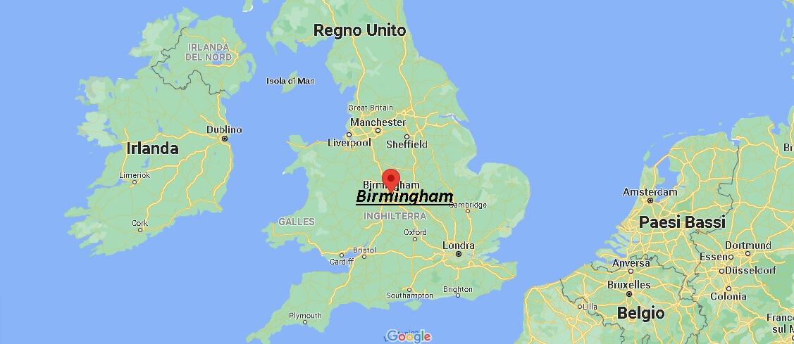 Dove si trova Birmingham