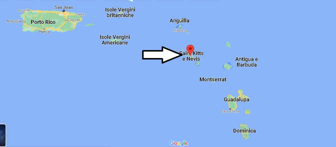 Dove si trova Saint Kitts and Nevis