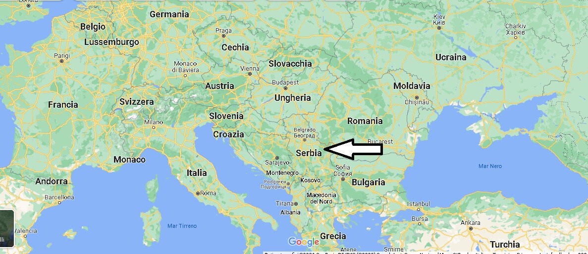 Dove si trova Serbia