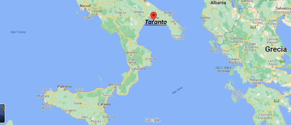 Dove si trova Taranto e provincia
