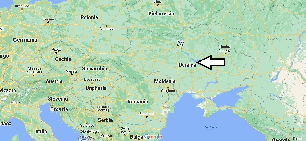 Dove si trova l'Ucraina