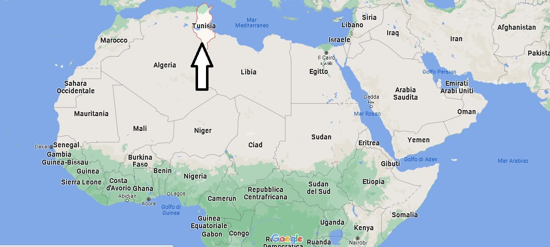 Dove si trova la Tunisia in Africa