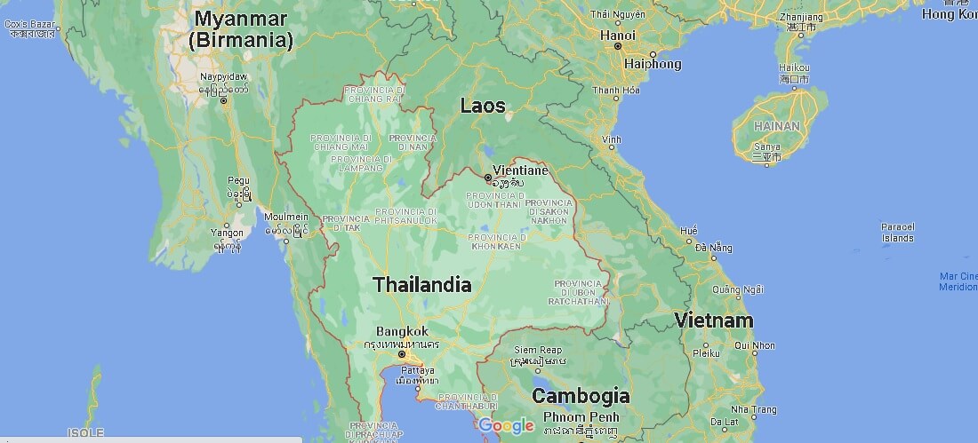 Dove si trova thailandesi
