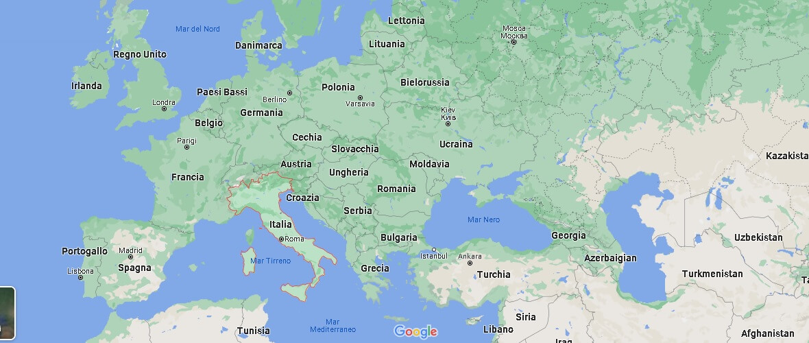 In che parte d'Europa si trova l'Italia