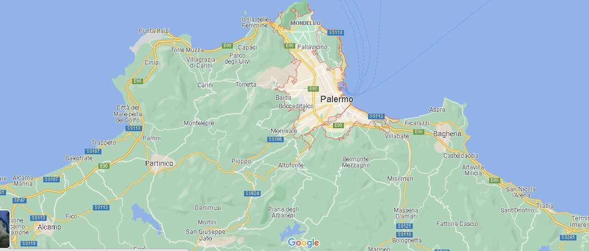 In che parte della Sicilia si trova Palermo