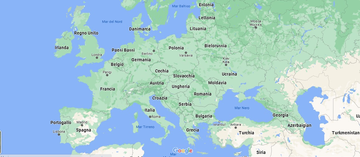 In quale emisfero si trova l'Europa