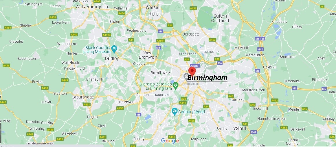 Mappa Birmingham