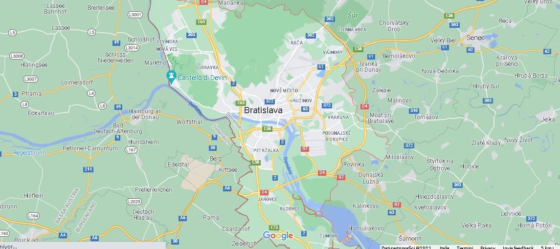 Mappa Bratislava