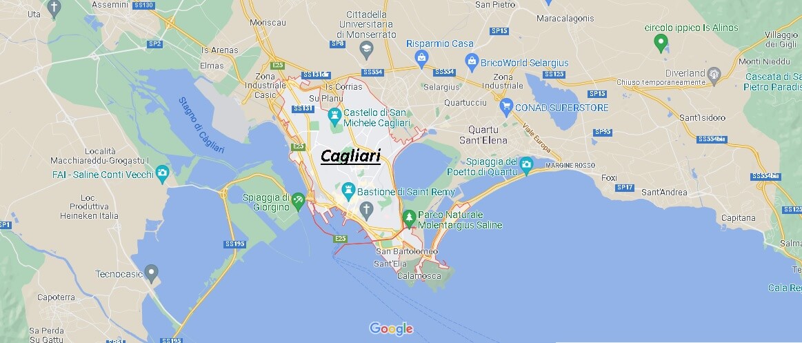 Mappa Cagliari