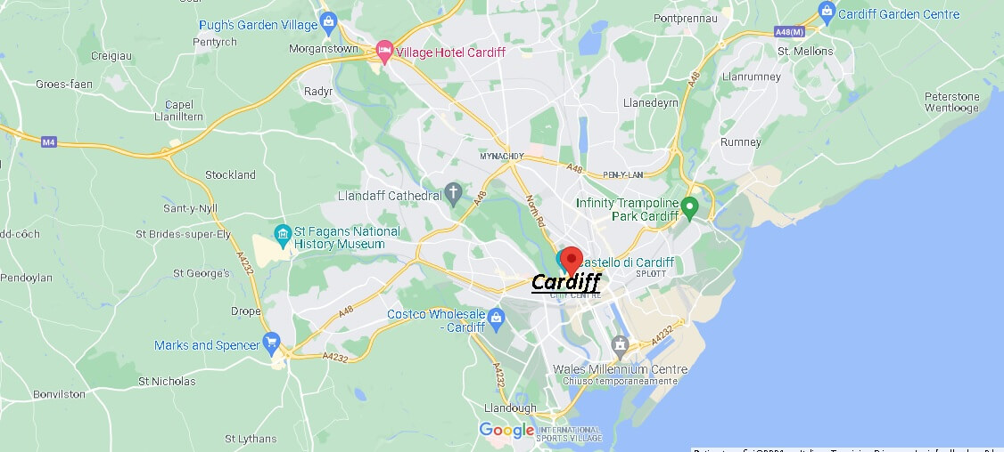 Mappa Cardiff