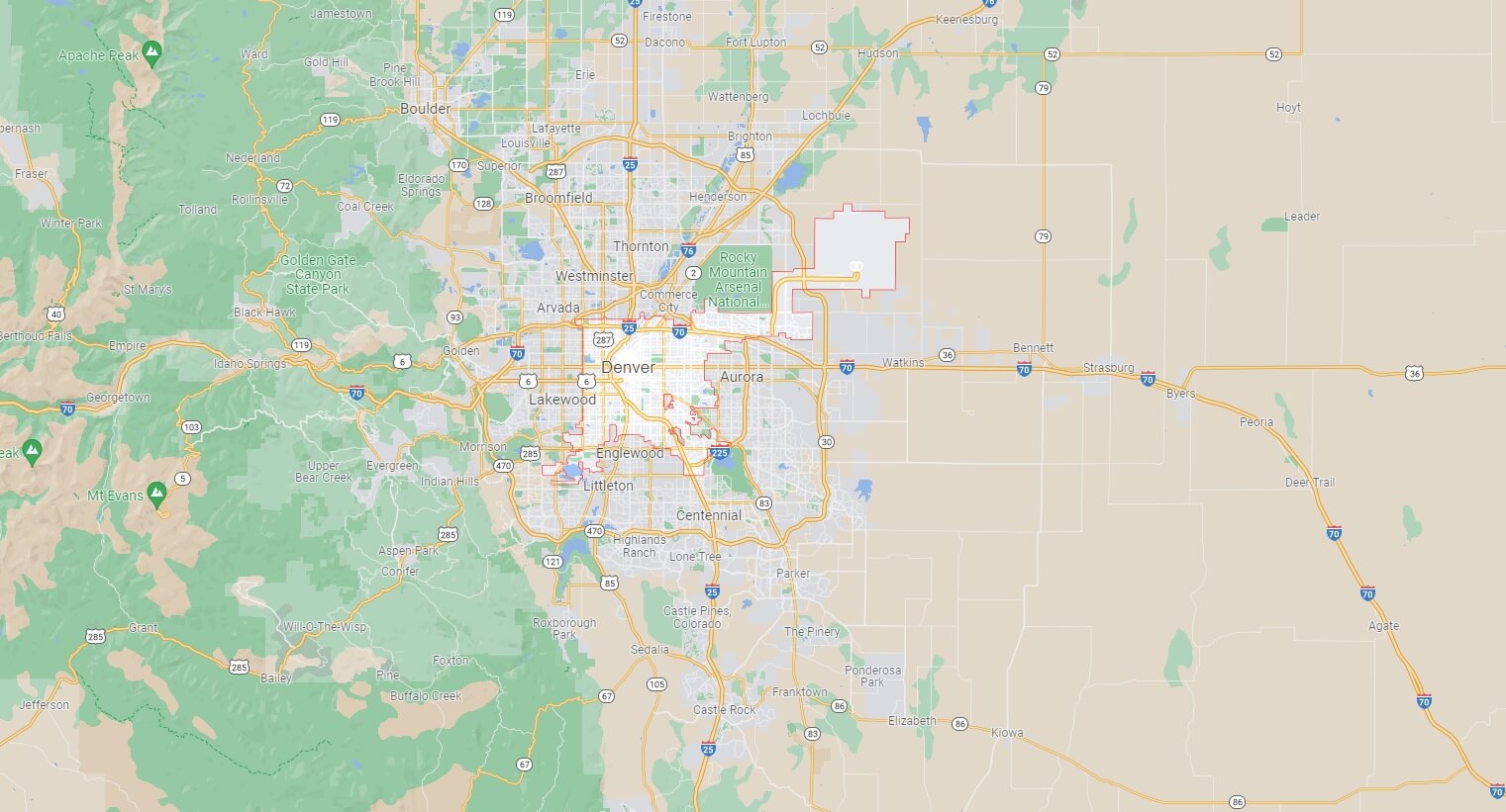 Mappa Denver