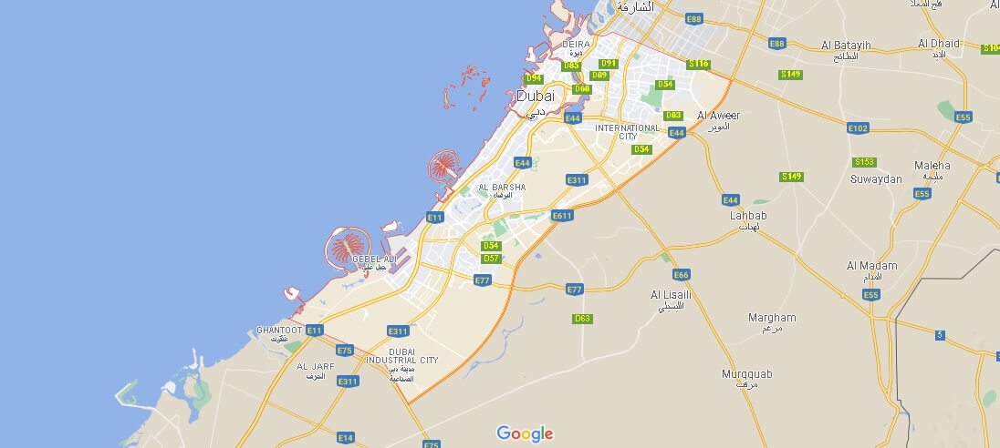 Mappa Dubai