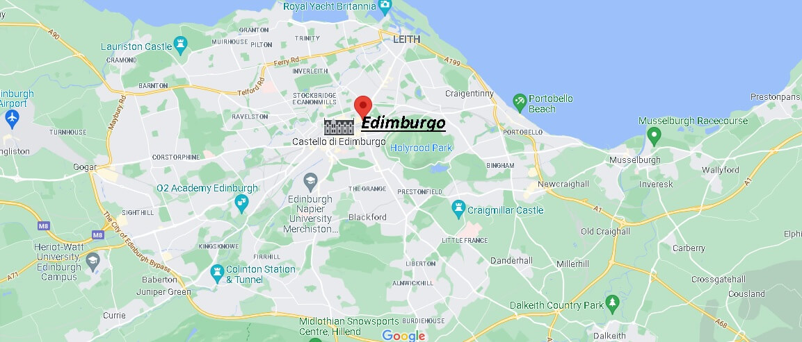 Mappa Edimburgo