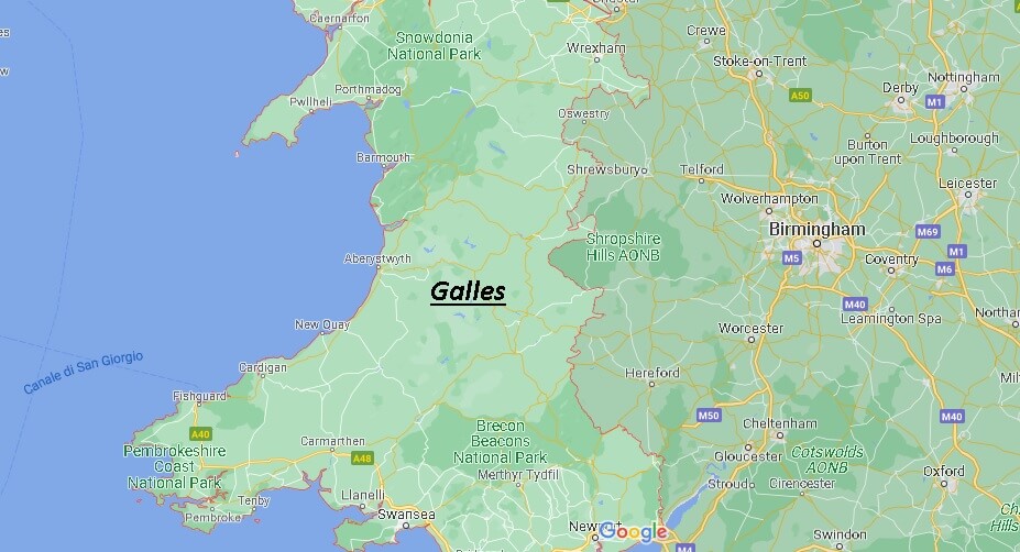 Mappa Galles