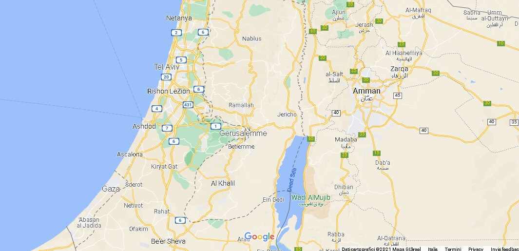 Mappa La Palestina
