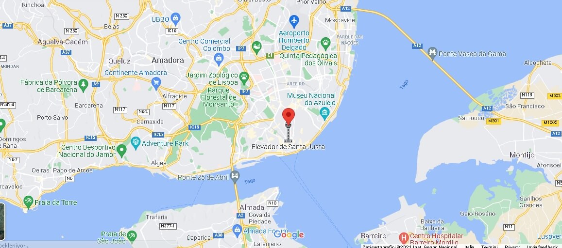 Mappa Lisbona