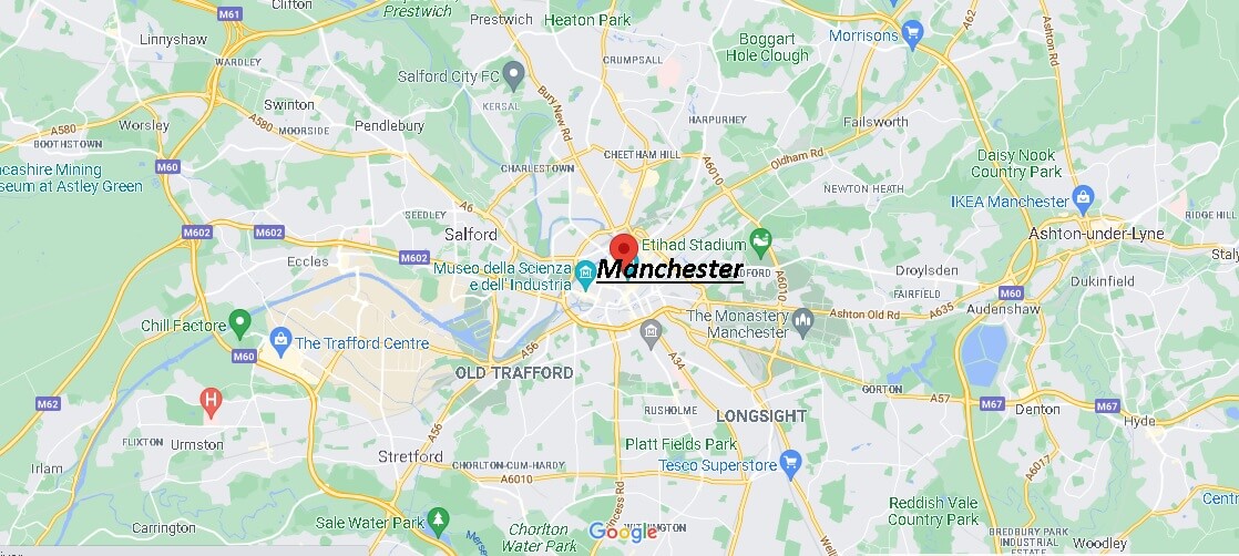 Mappa Manchester