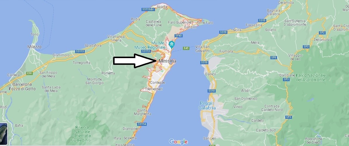Mappa Messina