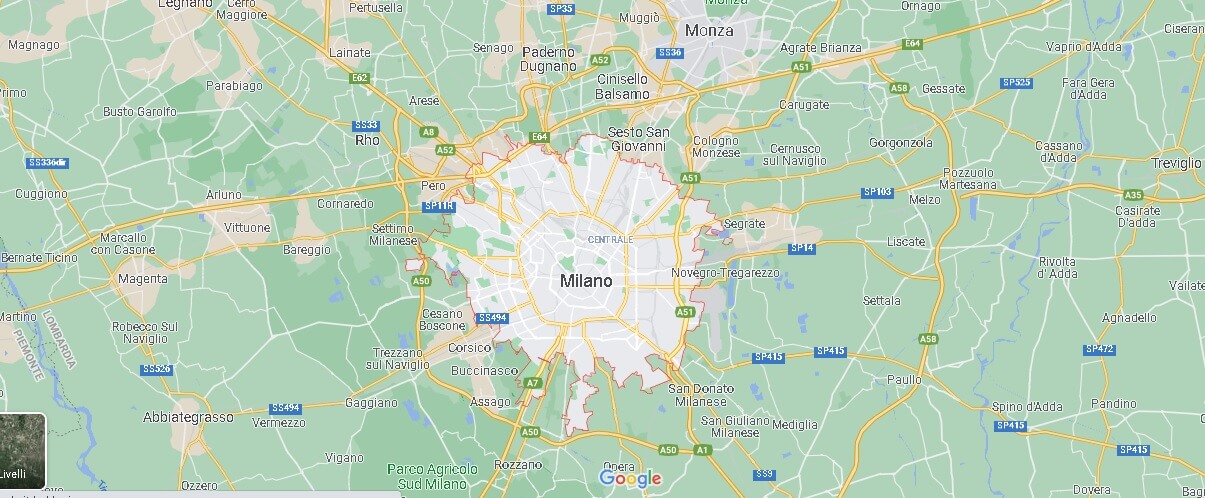 Mappa Milano