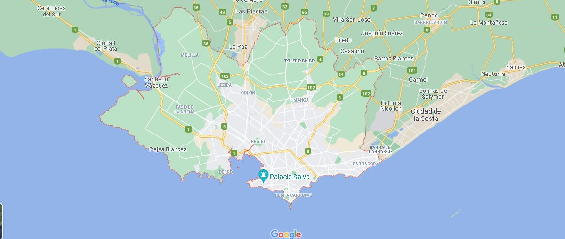 Mappa Montevideo