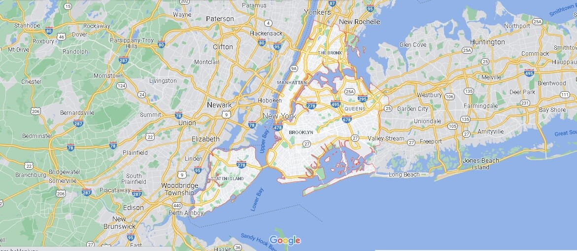 Mappa New York