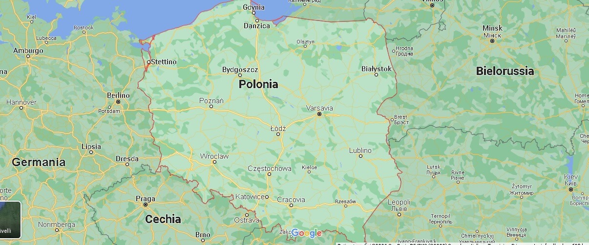 Mappa Polonia