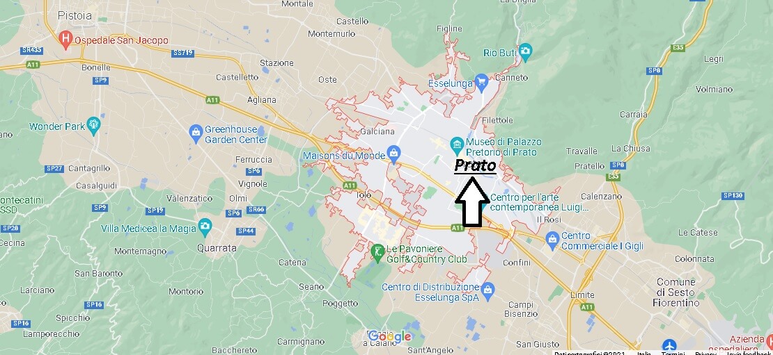 Mappa Prato