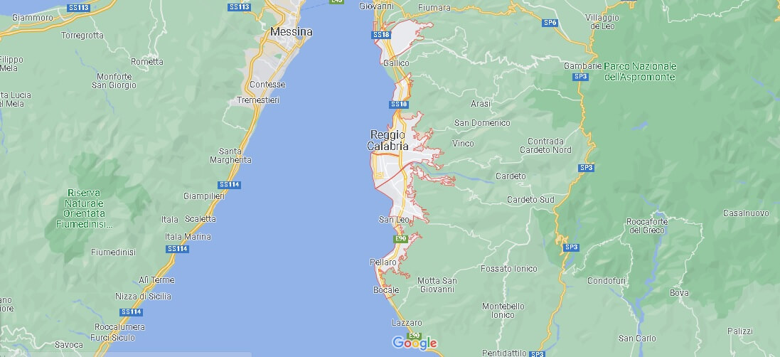 Mappa Reggio Calabria