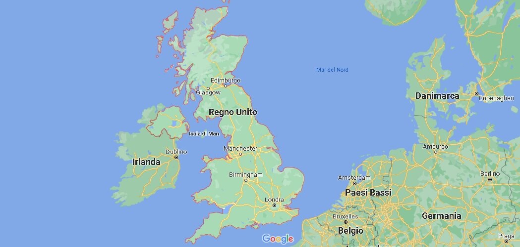 Mappa Regno Unito