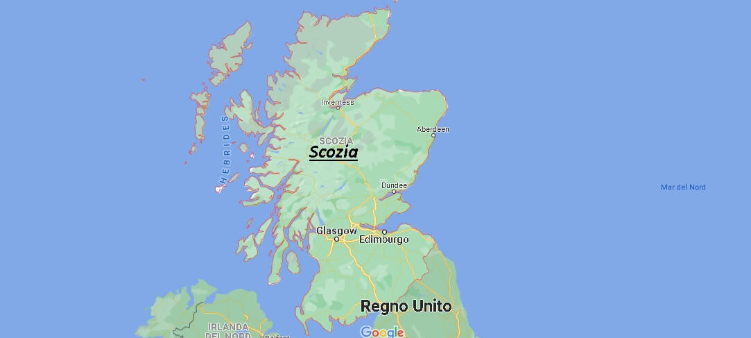 Mappa la Scozia