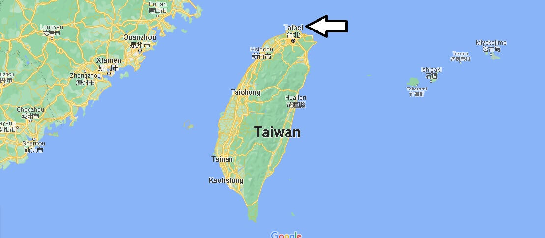 Qual è la capitale di Taiwan