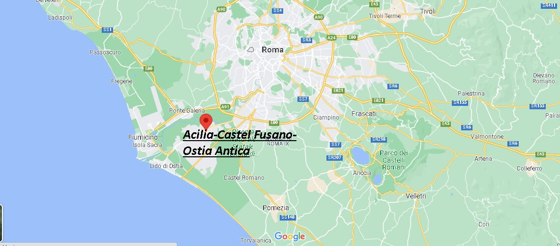 Dove si trova Acilia-Castel Fusano-Ostia Antica