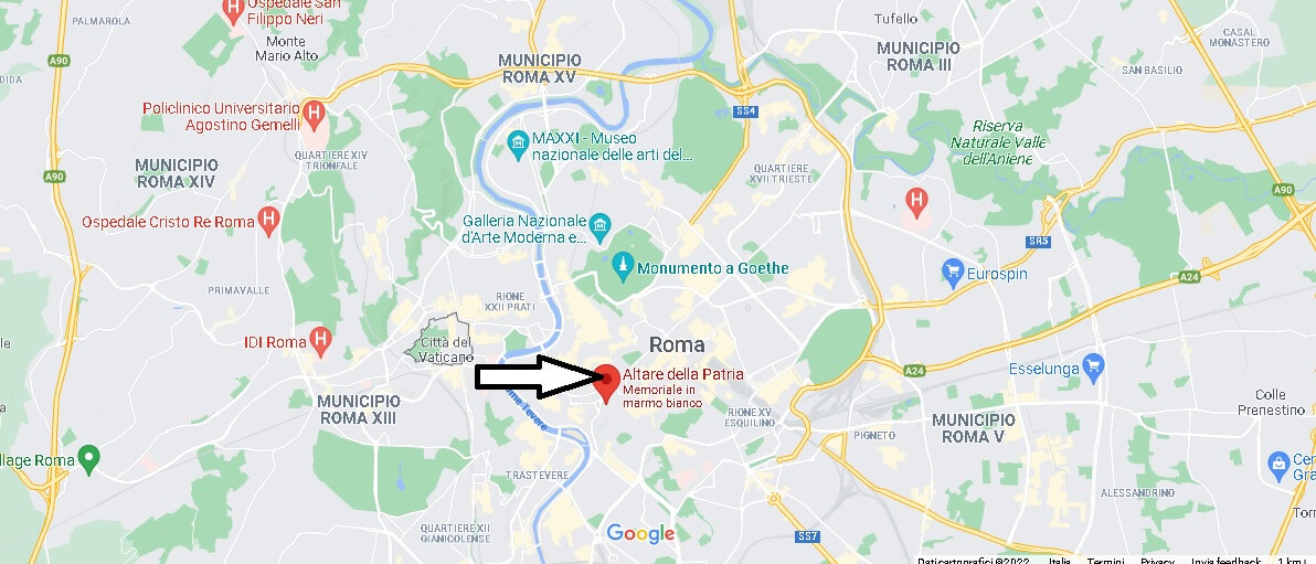 Dove si trova Altare della Patria