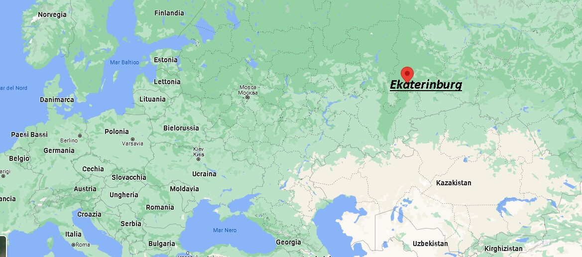 Dove si trova Ekaterinburg