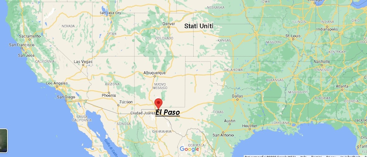 Dove si trova El Paso