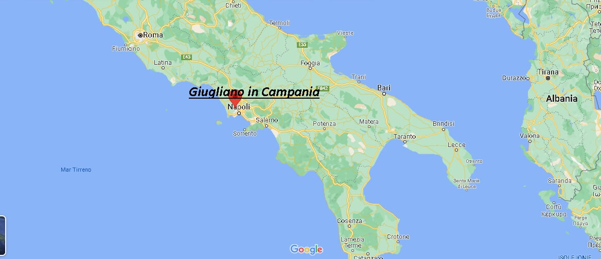 Dove si trova Giugliano in Campania