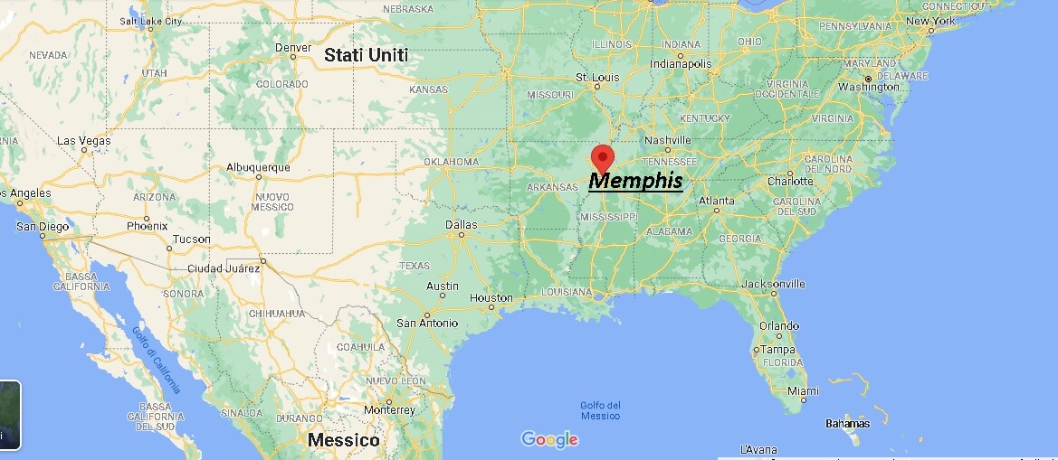 Dove si trova Memphis, Stati Uniti