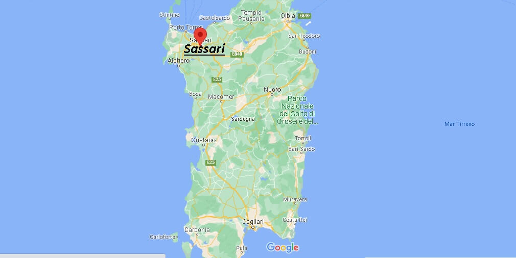 Dove si trova Sassari