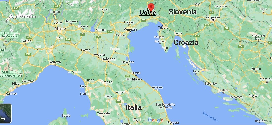 Dove si trova Udine