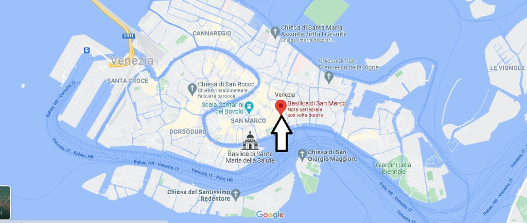 Dove si trova la Basilica di San Marco? Mappa la Basilica di San Marco