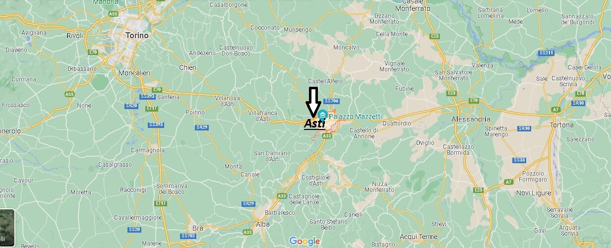 In che regione si trova la città di Asti