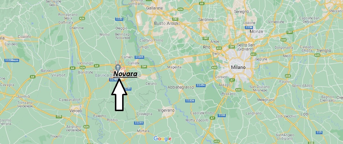 In quale regione si trova Novara in Italia