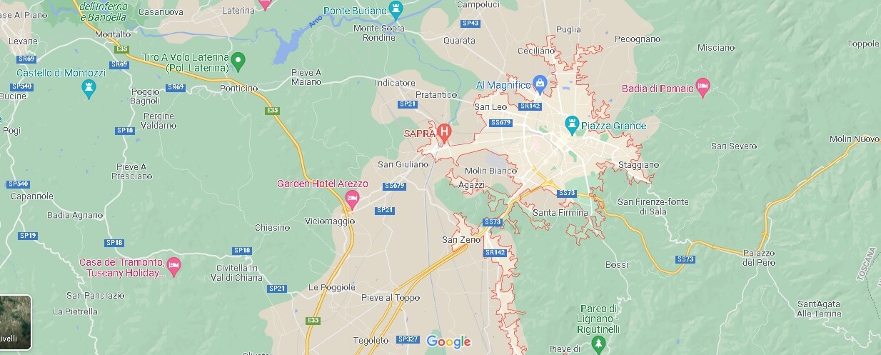 Mappa Arezzo