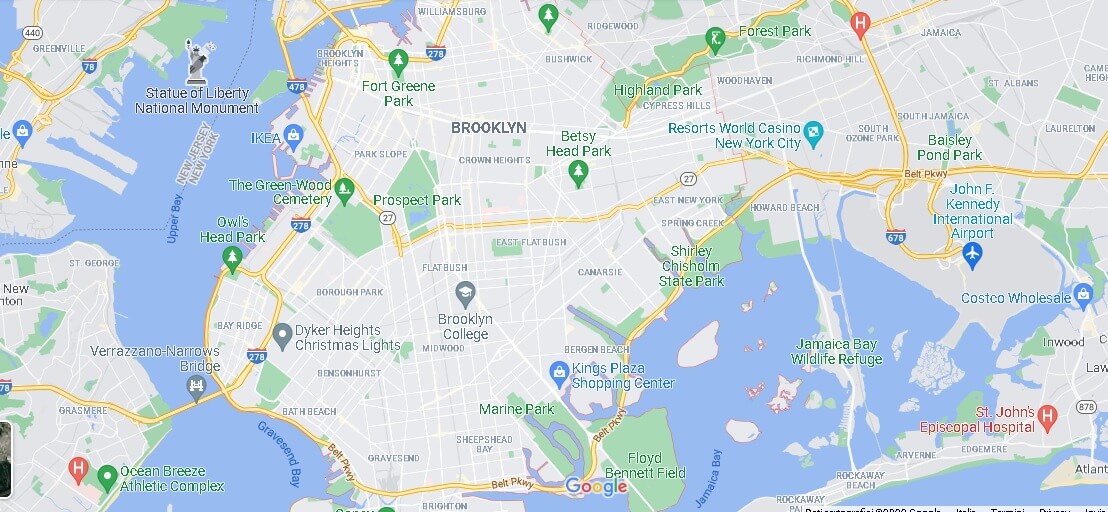 Mappa Brooklyn