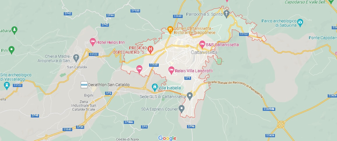 Mappa Caltanissetta